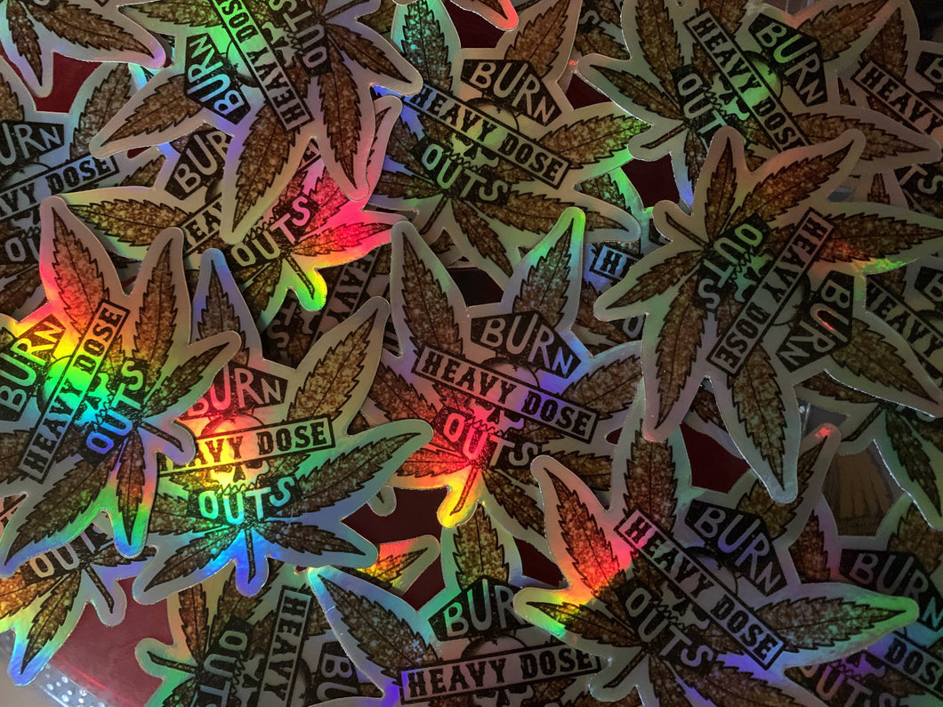 Holographic Burnout Sticker